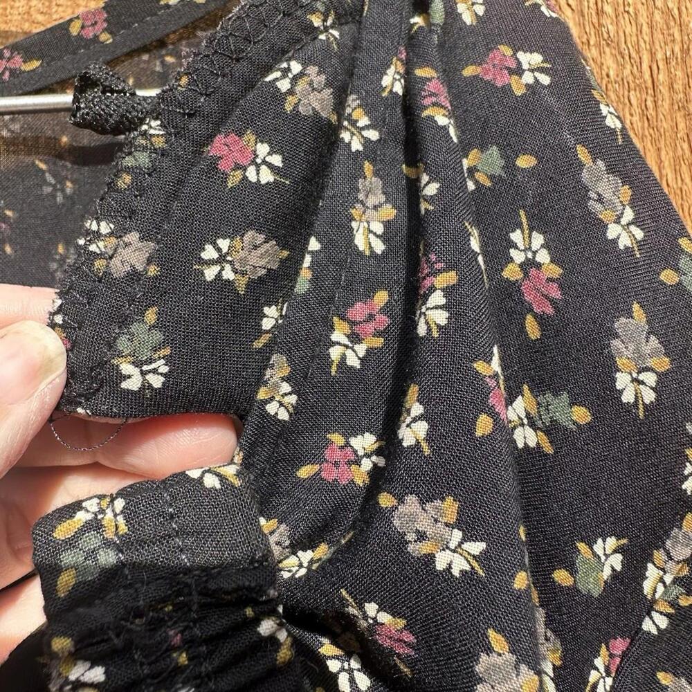 Vintage 90s Cottage Floral Grunge Teacher Tie Back Dress Sz 2xl More Jazz - Picture 6 of 13
